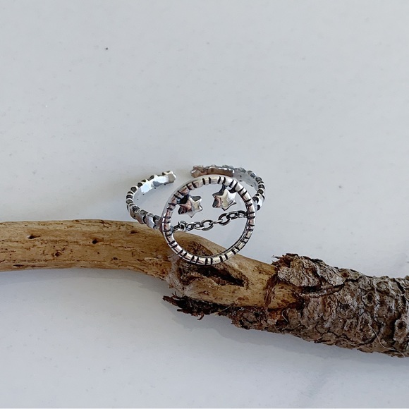 Smiley Face Ring happy face ring smile ring sterling silver ring - Picture 2 of 5